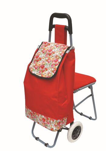 厂家直销购物包 带椅购物车 优质产品放心使用 座椅购物车